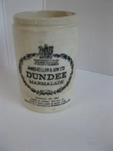 ANTIKER STEINGUT TOPF JAMES KEILLER & SON DUNDEE MARMELADENGLAS LONDON - Bild 1 von 7