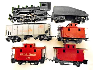 Locomotiva anni '50-HO ottone e pressofuso-MANTOVA-0-4-0, tender e caboose in ottone + poco - Foto 1 di 10