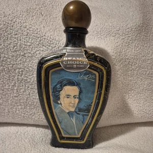 Vintage Jim Beam Series Glass Bottle Decanter Chopin beam choice 8yr Whiskey Art - Picture 1 of 11
