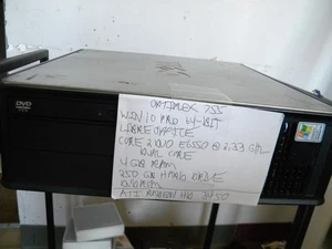 Dell Optiplex 755 E6550@ 2.33GHz 4GB Ram 250GB HDD Win 10 Pro Radeon HD 3450 - Picture 1 of 4