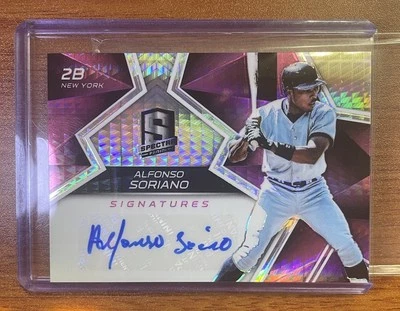 Alfonso Soriano 2017 Spectra Baseball Autograph Signed Purple /15 Yankees Cubs - Image 1 of 3