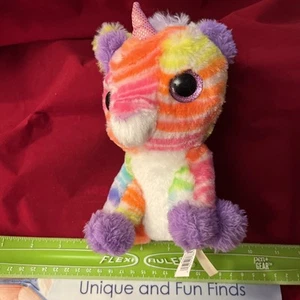 Rosa Glitzeraugen Einhorn 8 Zoll Spark Create Imagine Plüsch Batik Stofftier - Bild 1 von 5