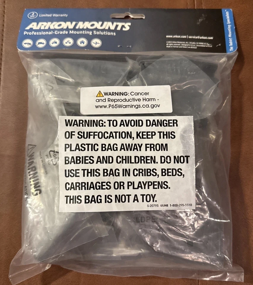 TAB1RMCPM.HD Arkon Heavy Duty Rail/Bar/Mic Stand X-LargeClamp Post Tablet Mount - Image 1 of 4