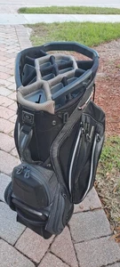 Golf Bag OGIO CHAMBER SILENCER 14 Div Black Shoulder Strap Rain Cover Cooler Poc - Picture 1 of 13
