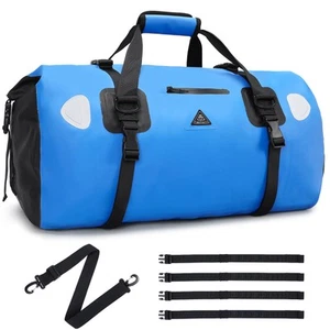 Waterproof Duffel Bag Roll-top Dry Duffel Bag with Quick-fixed Straps for Mot... - Picture 1 of 8