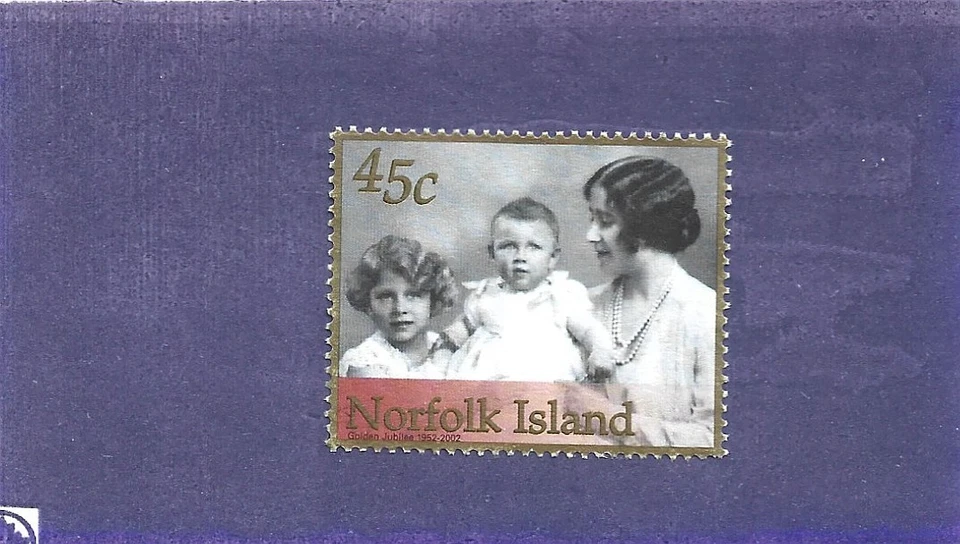 Norfolk Island 2002 Jubileu de Ouro 45c CTO Único - Imagem 1 de 1