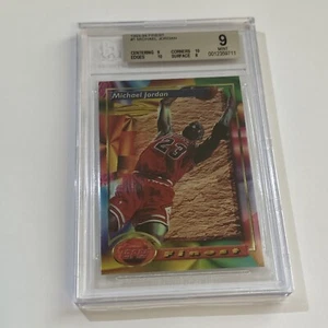 Michael  Jordan  1993-94 Topps Finest BGS 9  Chicago Bulls #1 - Picture 1 of 7