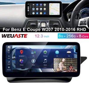 Radio estéreo RHD radio 8G+256 GB Android coche GPS 12,3"" para Benz E cupé W207 2010-2016 - Imagen 1 de 12