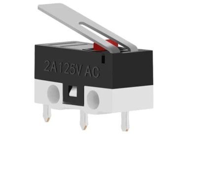 1pc AC 2A 125V 3Pin SPDT Limit Micro Switch Long Hinge Lever Push Button - Image 1 of 4