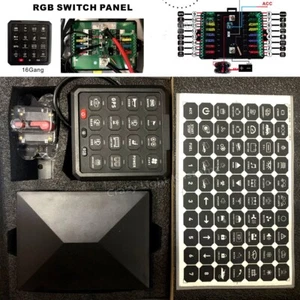 Panel de interruptor RGB 16 velocidades LED ENCENDIDO/APAGADO control inalámbrico luz de coche todoterreno con control remoto - Imagen 1 de 11