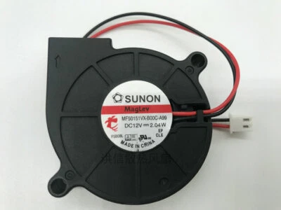 SUNON MF50151VX-B00C-A99 50*50*15MM 5CM DC 12V 2.04W 2Pin Cooling Fan - Image 1 of 4