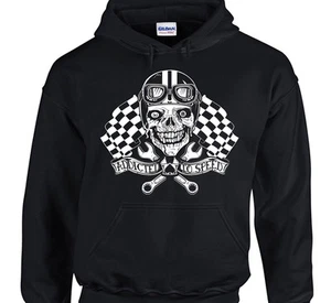 Felpa Addicted A Speed Motocicletta Custom Rider Motociclista BSA Triumph Ajs - Imagen 1 de 1