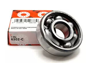 FAG 6302 DEEP GROOVE BALL BEARING, OPEN, NO SEALS 15x42x13mm - Foto 1 di 3