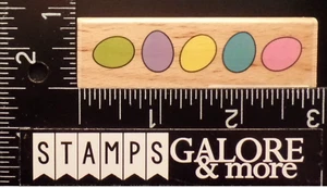 G-STUDIO Rubber Stamps EASTER EGGS BORDER #T09 - Picture 1 of 2