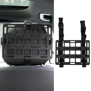 Universal Car Vehicle Headrest Back Storage Organizer Tactical Rigid MOLLE Panel - Picture 1 of 8