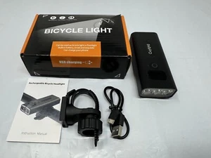 BC10 LED BICYCLE LIGHT HEADLIGHT TAIL LIGHT USB CHARGING - Picture 1 of 3