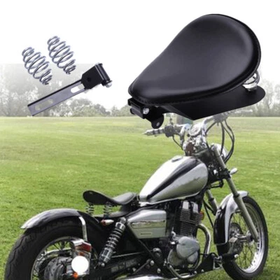 Asiento individual de cuero para motocicleta Bobber Chopper para Honda Rebel CMX250C 125 450 ACE Foto 1 de 4