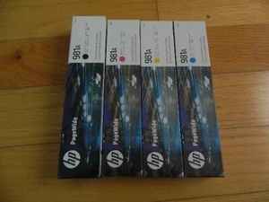 2025 Original Set 4 HP 981A Cartridge J3M68A-J3M71A PageWide Enterprise 556 586 - Bild 1 von 1