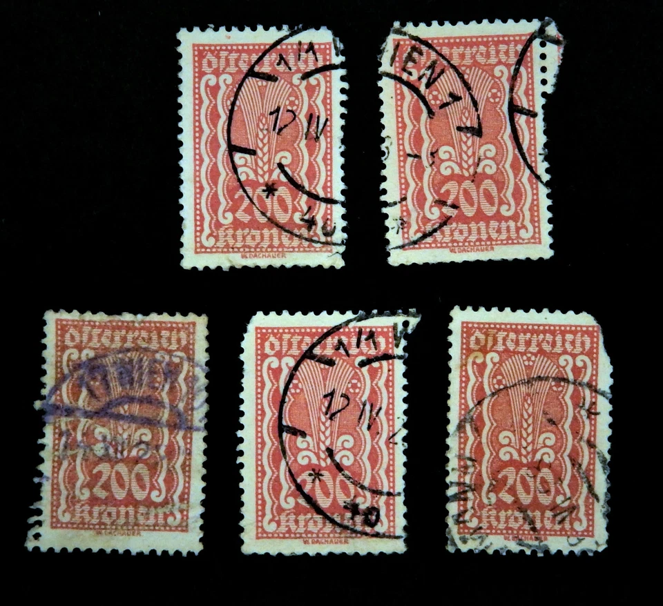 1922-24  Austria / Symbol of Agriculture Industry / SC273/ 200  Kronen / Used  - Image 1 of 1