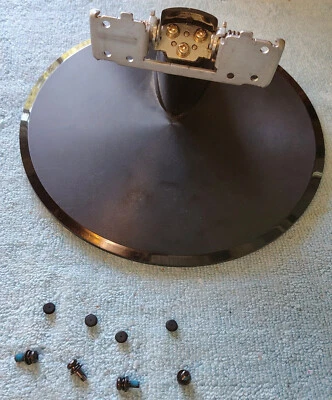 Black Asus VS278H-P Monitor Screen Display Stand Base & Screws, Hole Covers 2019 - Image 1 of 4