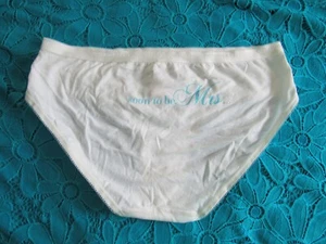 Victoria's Secret Sparkling "Soon to be Mrs" Bridal Hiphugger Panty Large - Picture 1 of 3