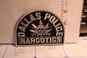 police patch  DALLAS NARCOTICS POLICE TEXAS SUBDUED - Picture 1 of 1