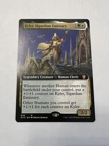 Arte extendido Kyler, Sigardian Emissary Commander Innistrad Midnight Hunt 042 - Imagen 1 de 2