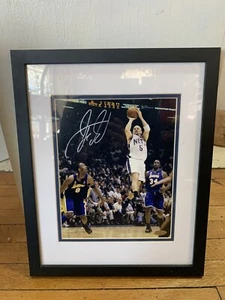 Kobe Bryant Shaq O’Neal Los Angeles Lakers Artwork Framed Signed By Jason Kidd - Picture 1 of 9