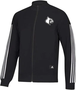  adidas Men's NCAA Full Zip Sweater Louisville Cardinals, Black, Small - Picture 1 of 2