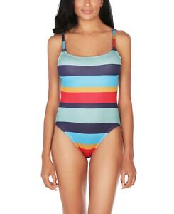 Sperry ESF10632 Women's Striped Adjustable One-Piece Swimsuit Size Medium
