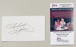 Ruben Olivares Signed Autographed 3x5 Card JSA Cert Boxing Bantamweight Champion - Picture 1 of 1
