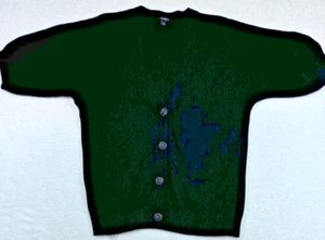 TALBOTS Strickjacke Pullover KASCHMIR Angora Wollmischung Kurzarm Gr. M schwarz - Bild 1 von 7