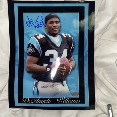 Foto 8x10 firmada por Deangelo Williams de Carolina Panthers Foto 1 de 4