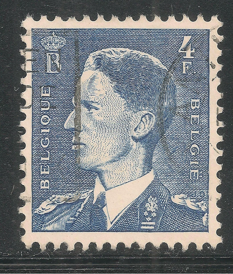 Bélgica #448 (A110) en muy buen estado usado - 1952-58 4 fr King Baudouin  Foto 1 de 1