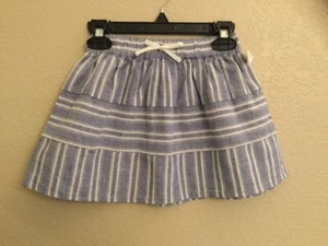 NEW Genuine Kids From Oshkosh Girls Skirt white/light blue CHOOSE SIZE! - Picture 1 of 3