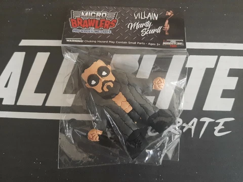 MARTY SCURLL  THE VILLAIN  Micro Brawlers   Pro Wrestling Crate  ROH Cover