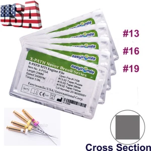 5Pks Deslizamiento Dental Endodóntico PATH Limas Rotativas Motor Niti Limas Canal Raíz 25MM - Imagen 1 de 6