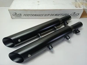 Harley-Davidson 09-13 Sportster Rush Racing 3" Slip-Ons Black Slash 29711-175 - Picture 1 of 11