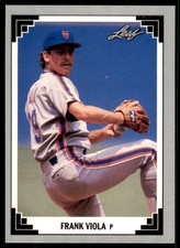 1991 Leaf Frank Viola Baseball Cards #180