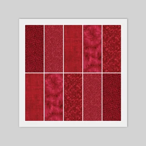 Layer Cake - 20) 10" x 10" Quadrate, ROT - 100% Quilten Baumwollstoff - Bild 1 von 6