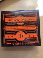 Panini 2020 National Treasures Collegiate Football Trading Cards Hobby Box Empty
