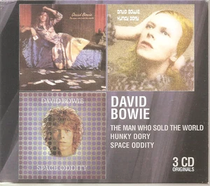 DAVID BOWIE The Man Who Sold The World/Hunky Dory/Space Oddity 3CD Slipcase Box - Bild 1 von 1