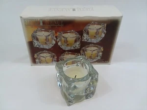 Fifth Avenue Crystal 'Ice Votives', Vanilla Scented, Set of 6, NIB - Picture 1 of 12