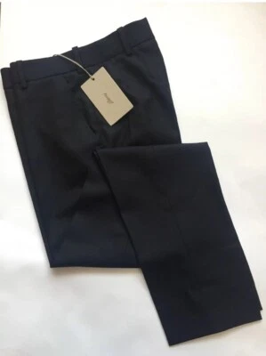 Pantalones largos para mujer Brioni 100% lana talla 6 GB 38 Italia azul marino Foto 1 de 4