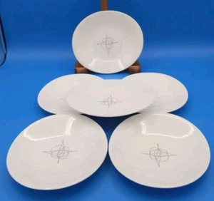 6 Eva Zeisel Hallcraft Fantasy Brot Butter Teller 6 3/8" Hall China MCM, Lot B - Bild 1 von 12