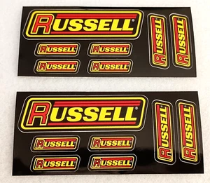 Russell Performance Racing Fittings Sticker 2 sets of 7 (14) 2000's New NOS - Picture 1 of 4