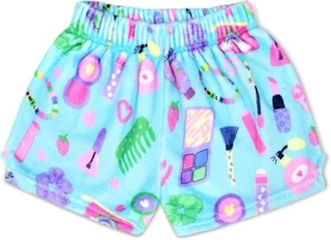 iscream 3114 Kid Girls' Silky Soft Plush Fleece Shorts-Wake Up Make Up - Picture 1 of 6