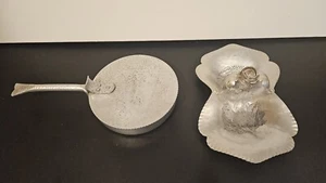 Menge 2 Vintage Trade Continental Aluminium - je einer - Silent Butler/Nuss Tablett - Bild 1 von 9