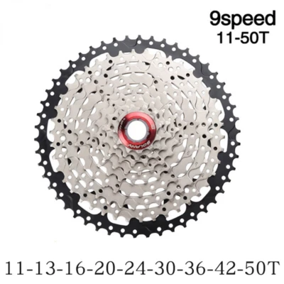 MTB Bicycle 9Speed Freewheel 11-50T Mountain Bike Cassette Sprockets Accessories - Image 1 of 4