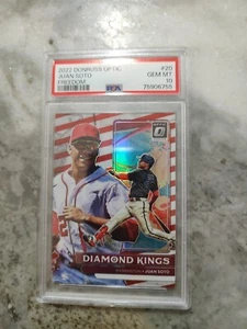 2022 Donruss Optic /46 Juan Soto Diamond Kings Freedom Parallel PSA 10 #20 - Picture 1 of 2